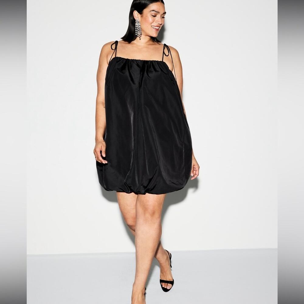 Old Navy Black The Occasion Taffeta Bubble Mini Dress
